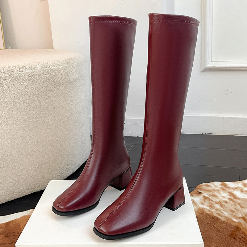 Knee High Boots Women - Damskie długie kozaki - hit sezonu,