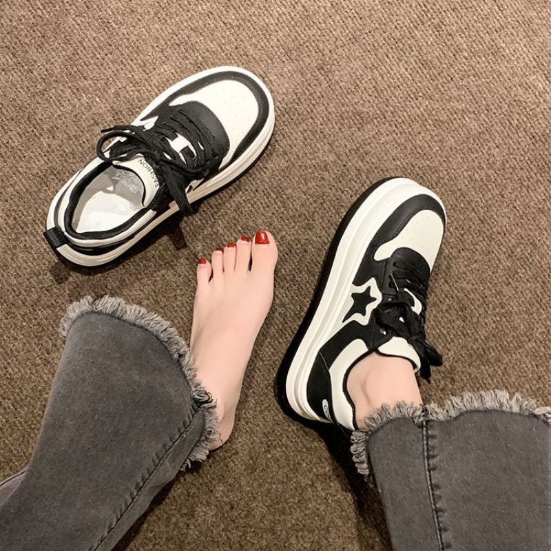 Women Shoes Tennis - Star Walking Sneakers Y2K Platform Shoes
