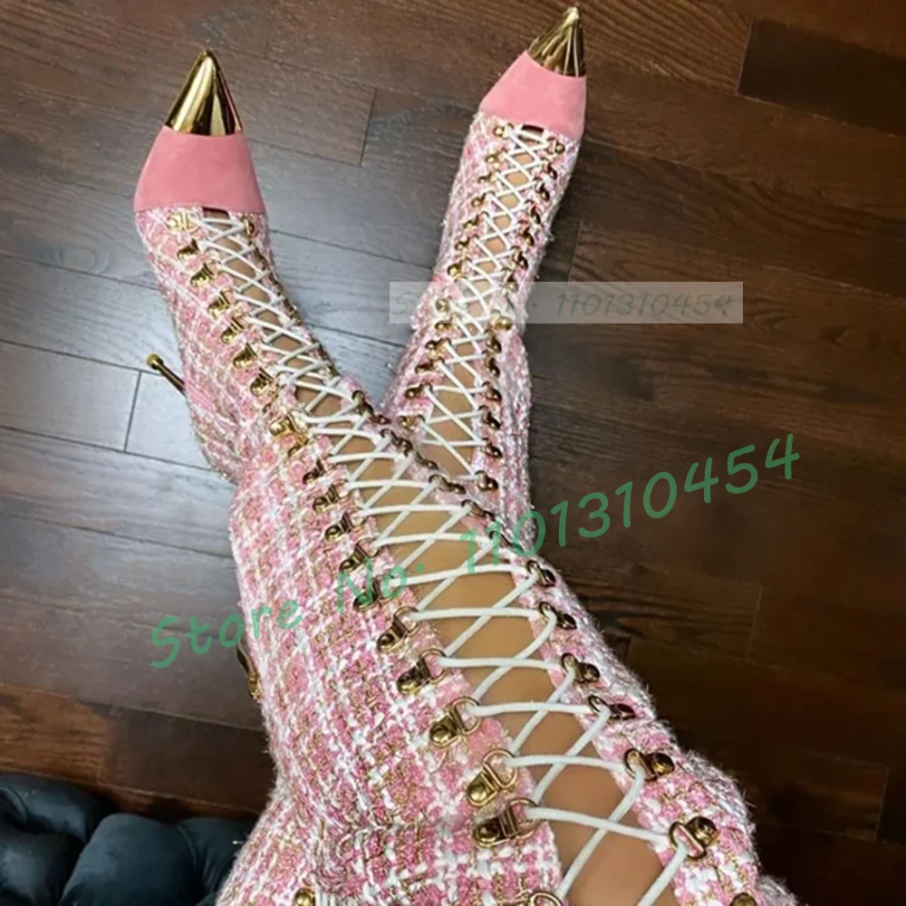 Różowa, pusta wysokie buty w k – Sock Boot Women recenzja i cena