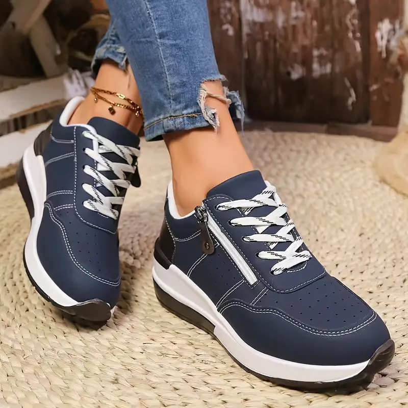 Damskie sneakersy na platformi – Oxford Lace Up Women recenzja i cena