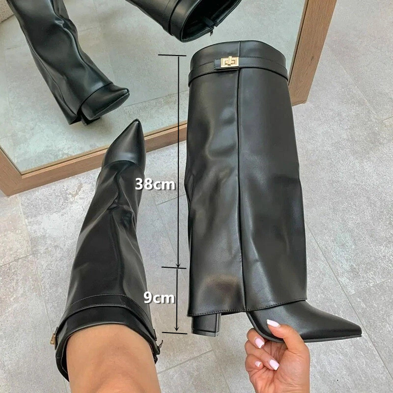 Damskie, luźne, sięgające do k – Knee High Boots Women recenzja i cena