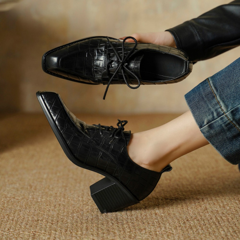 Damskie buty ze skóry naturaln – Oxford Lace Up Women recenzja i cena